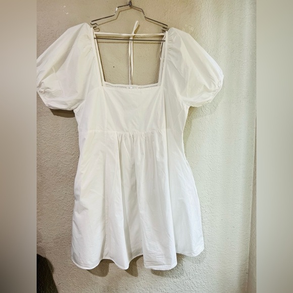 Draper James Women's Puff Sleeve Dress size XL in white - Picture 4 of 12